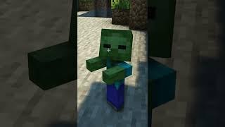 Minecraft Going undercover as a Zombie #shorts