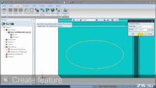 Contour Cut Operation: ZW3D CAD/CAM
