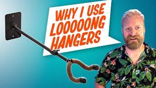 Should you use LOOOOONG Guitar hangers? the answer might surprise you (It probably wont)