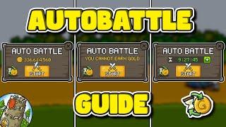  Grow Castle | How to use AUTOBATTLE | Different modes explained