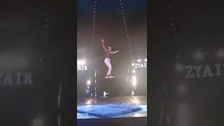 Slack Line Acrobatics Fun Jumping Circus Act Entertainment