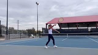 Lilly Wall College Tennis Recruiting Video (Fall 2023)