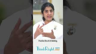 Sister Shivani on ThinkRight.me  ...Download the app