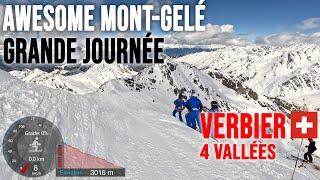[4K] Skiing Verbier, Awesome Mont-Gelé - Tortin (Grande Journée), 4Vallées Switzerland, GoPro HERO11