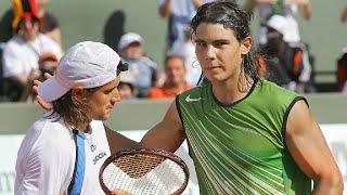 Rafael Nadal vs David Ferrer 2005 Roland Garros QF Highlights