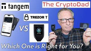 The CryptoDad: Crypto Wallet Showdown: Tangem Takes on Trezor T! 