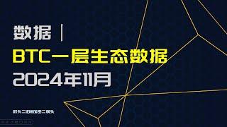 数据丨BTC一层生态数据：符文，铭文，NFT铸造和交易情况 2024年11月19日