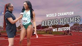 Alexis Holmes ran an IMPRESSIVE FIRST 800M Race 2:06 | Experience on Big Stages