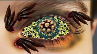 ASMR Treatment Animation from infected Eye | 2D Animation Treatment @BiswaAsmr