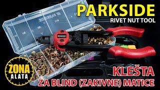 Parkside Pliers for Blind Rivet Nut - Riveting Nuts - Rivet Nut Tool Review - Review TEST 4K