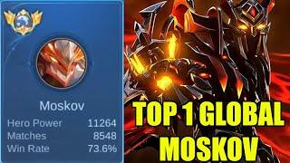 THE REAL RAJA MOSKOV gameplay super agresif banget bikin becek - top 1 global moskov mobile legends