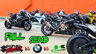 Subscriber Wanted To Race | SuzukiGSX-R1000R vs Bmw S1000rr vs Kawasaki zx10r | Bike Swap