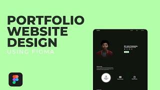 Portfolio website design in figma | how to create a portfolio website | ui/ux design