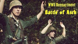 WW2 Reenactment - Battle of Asch ( Belgium ) German Wehrmacht -VS- U.S. Army