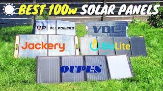 100w Portable Solar Panels for Camping Tested! (Jackery vs AllPowers vs VDL vs BioLite vs Oupes)