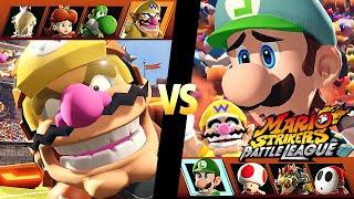 Mario Strikers Battle League Team Wario vs Team Luigi at Lava Castle CPU Hard