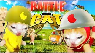 BATTLE CATS | Banana Cat WAR Apple Cat | Happy Cat Funny Cartoon 56