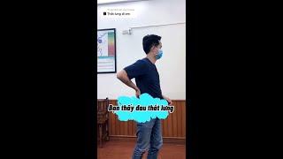 đau thắt lưng? Có thể cơ thắt lưng chậu đang bị co, hãy thử bài tập này nhé! #daulung #shorts