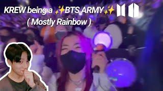 KREW being a BTS ARMY (Mostly Rainbow)