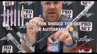 ️What are the BEST PENS for Autographs? MUST WATCH ️