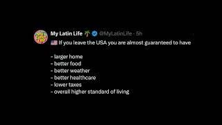 LEAVE the USA for a Higher Standard of Living. 