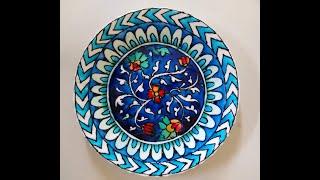 Blue Pottery Ceramic Plate