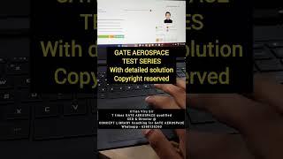 Test series with solution for GATE Aerospace Engineering by Concept library coaching Viru sir IITian