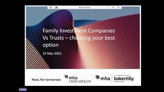 Family Investment Companies vs Trusts – choosing your best option