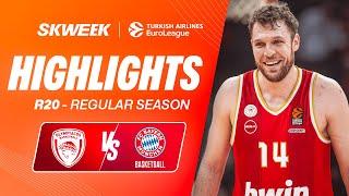 VEZENKOV IS COMING FROM ANOTHER PLANET  Olympiacos vs Bayern Munich Highlights EuroLeague R20