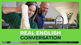 Conversation Lesson: Speaking English in REAL LIFE | Let’s Bake Bread Together!