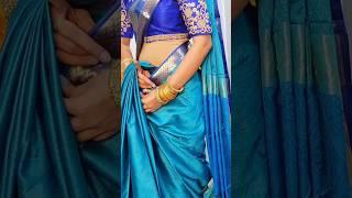 Try this very easy waist-pleats setting trick|#drapingstyle #saree_draping_guide