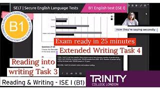 Trinity College London - ISE I (B1)  Reading  & Writing | Task 3 & Task 4 || SELT |UKVI