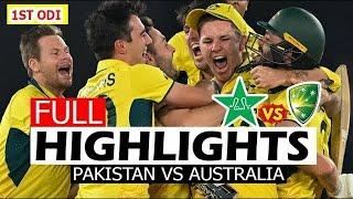 PAKISTAN VS AUSTRALIA 1ST ODI MATCH FULL HIGHLIGHTS 2024 | PAK VS AUS