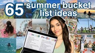 ULTIMATE SUMMER BUCKET LIST ️ 65 things to do this summer !!  