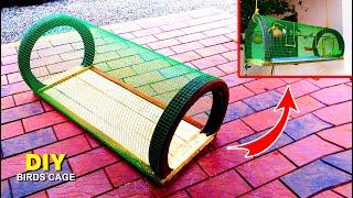 Making Beautiful Hanging Birds Cage Using Bike Tyre | How To Make Birds Cage