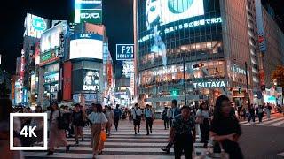 WALKING SHIBUYA CROSSING AT AFTERNOON, BINAURAL CITY SOUNDS IN TOKYO | 4K
