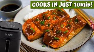 The quickest AIR FRYER TERIYAKI SALMON recipe