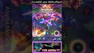 ClAUDE new SKIN crazy effect!!! Build top 1. #claudetop1global  #mlbb #bestbuild