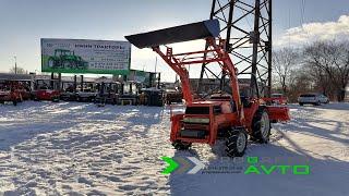 KUBOTA GT5 японский полноприводный минитрактор с погрузчиком и фрезой купить в кредит PROGRESS AVTO