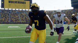 Michigan vs Northwestern - NCAA Football 11/23/24 Full Game Highlights - College Football 25 Sim