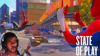 STATE OF PLAY SPIDER MAN 2 GAMEPLAY REACTION #spiderman2