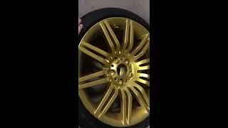 DER 5er wird VERGOLDET !!! Felgen Folie in GOLD ? BMW E60 535d