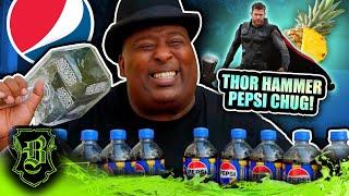 Ultimate Pepsi Pineapple Chug From Thor's Hammer!