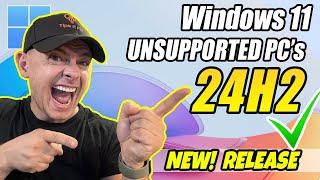 How to Install Windows 11 24h2 on Unsupported PC (Official Release)