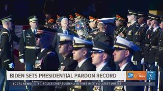 President Biden sets record for number of presidential pardons, commutations