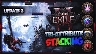 [PATH OF EXILE 2] – AOE? YES! UPDATE 3 ON TRI-ATTRIBUTE STACKING!