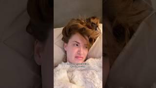 He woke up to straighten his hair… for fun?!