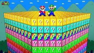 Super Mario Bros. but there are Too Many Custom Question Blocks | Win Game Mario