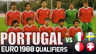 PORTUGAL Euro 1988 Qualification All Matches Highlights | Road to West Germany