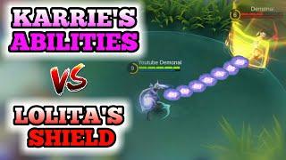 NEW HERO KARRIE VS LOLITA'S SHIELD | MOBILE LEGENDS ( EXPERIMENT )